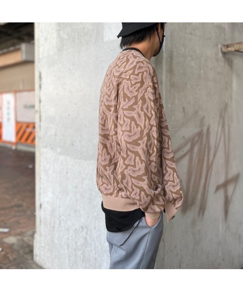 Many men, many minds. カーディガン many men many mind/14GGWJQD総柄 
