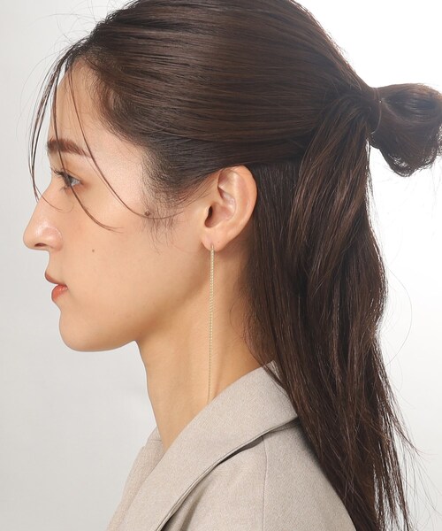 COCOSHNIK（ココシュニック） ピアス K10スーパーベネフラット
