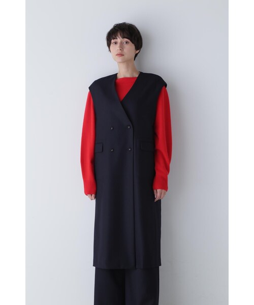 human woman ジャケット　ジレ　ネイビー human woman ジャケット ジレ ネイビー - トップス安い 通販