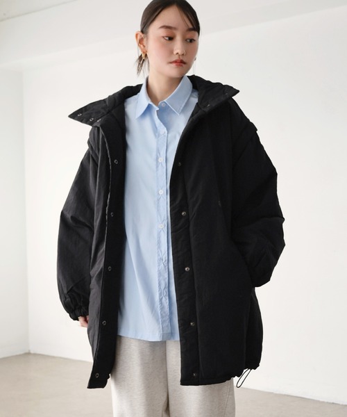 andme（アンドミー） ダウンコート ダウンジャケット 2wayボリューム