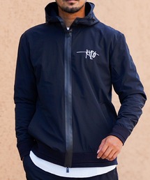 【LEONARD SPORT】 コーティング加工 ナイロンジップアップパーカー コットンナイロンジップパーカ | ref. / Web Store