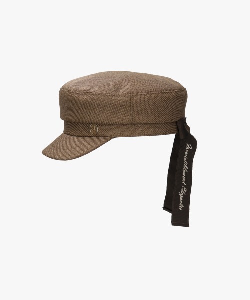 Chapeau d' O 帽子 キャスケット Back Ribbon Marine Cas