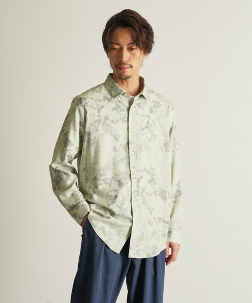 インスタ専用 レーヨンシャツ 麻レーヨンオープンカラーシャツ | ジムマスター（gym master）公式通販