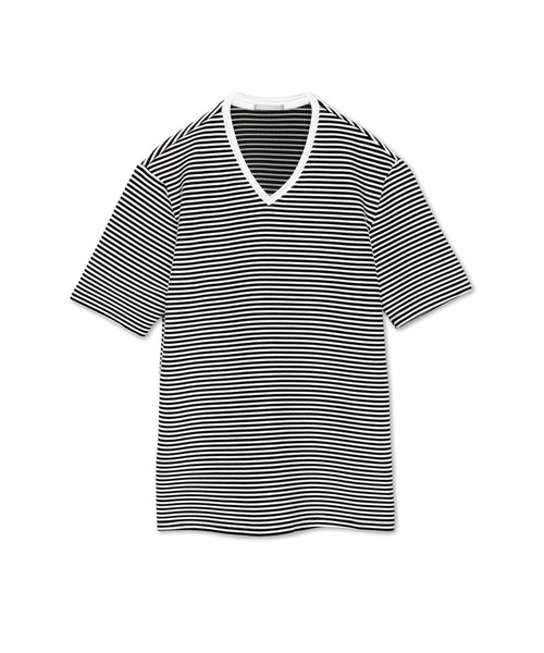 Vネック 半袖シャツ シンプルVネックTシャツ(半袖)(洗濯機OK) - ファッション通販