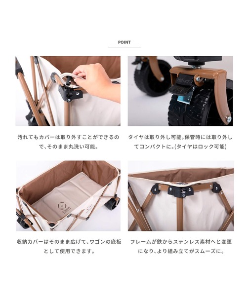 S'more 「 One touch storage wagon II 」ワンタッチストレージワゴン
