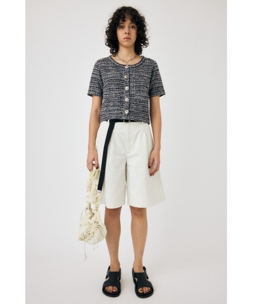 MOUSSY ブラウス シャツ TWEED LIKE トップ レディース