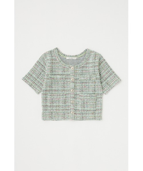 MOUSSY TWEED LIKE トップス MOUSSY TWEED LIKE トップス BLK -ファッション通販 FASHION WALKER