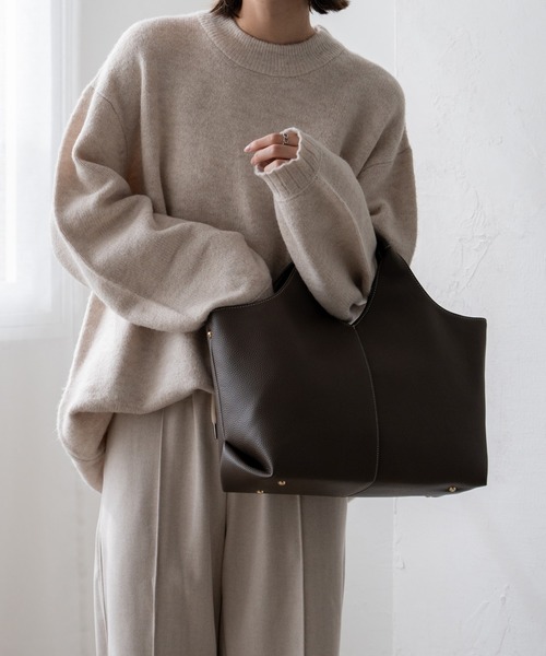 【レディース】  Mica Two Way Top Handle バッグ MGSABLE オーストリッチ バッグ レディース スクエアバッグ 2way