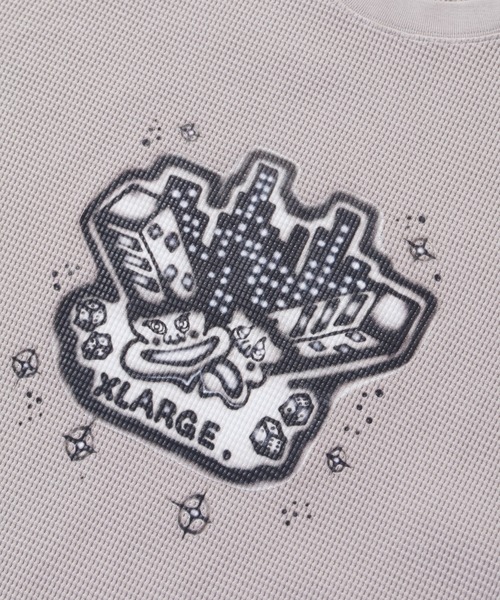 早い者勝ち 大人気 XLARGE LAUGH NOW CRY LATER THERMAL L/S TOP XLARGE tシャツ LAUGH NOW CRY LATER THERMAL L/S TOP メンズ