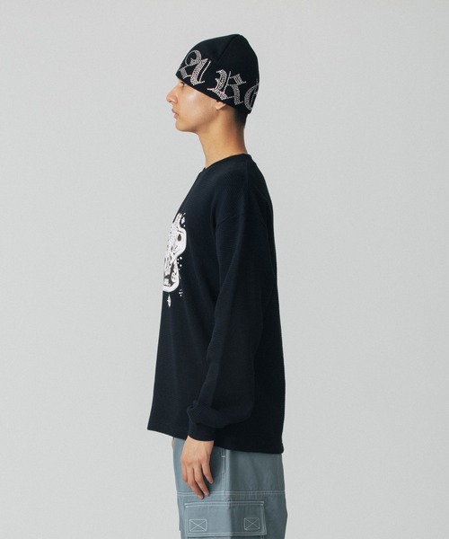 XLARGE tシャツ LAUGH NOW CRY LATER THERMAL L/S TOP メンズ