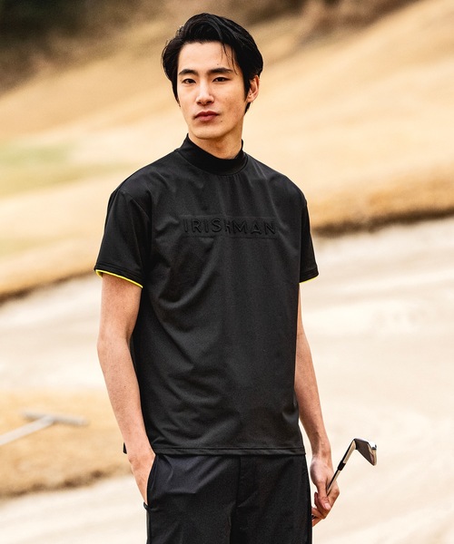 IRISHMAN（アイリッシュマン） tシャツ emboss mock neck pullover