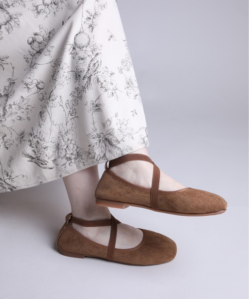 スエードパンプス shoes365 バレエシューズ パンプス 「shoes365」スエード素材の