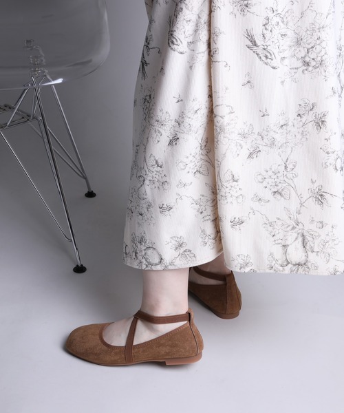 shoes365 バレエシューズ パンプス 「shoes365」スエード素材の