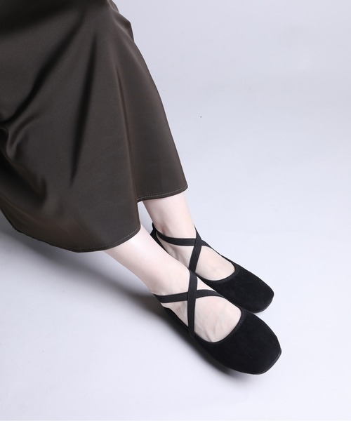 SPLETA スエード バレエシューズ 36 shoes365 バレエシューズ パンプス 「shoes365」スエード素材の