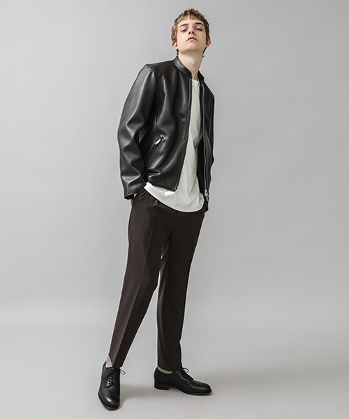 CITY（シティ） レザーブルゾン 1 ブラック メンズ : ZOZOTOWN Yahoo 