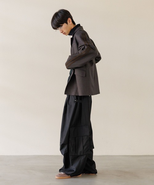 Anui ジャケット テーラードジャケット 「UNISEX」ラインスリーブ 