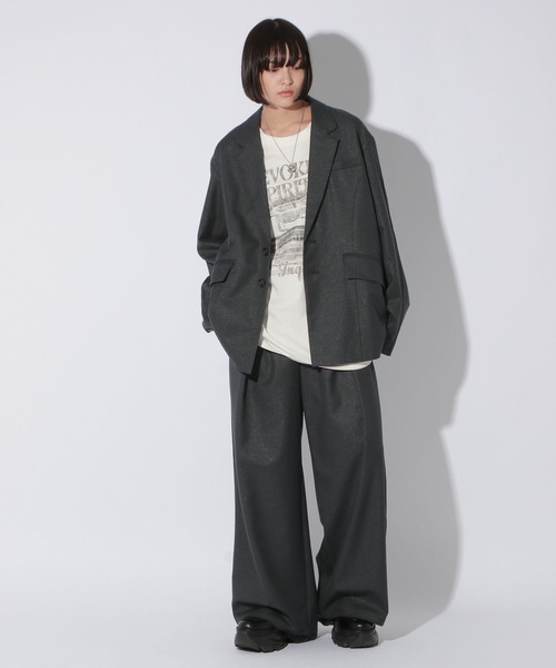 ジャケット テーラードジャケット 「UNISEX」ラインスリーブジャケット  