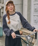 tシャツ BOYロゴワッペン刺繍 ラグランスリ...の詳細画像1