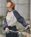 tシャツ BOYロゴワッペン刺繍 ラグランスリ...の詳細画像4