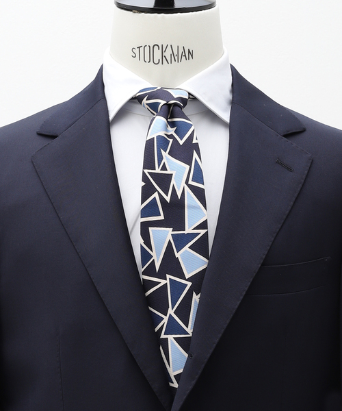 エディフィス（EDIFICE）/Holliday & Brown(ホリデー & ブラウン) Ex．トライアングルコモンプリント O5 EDIFICE（エディフィス） ネクタイ Holliday ＆ Brown(ホリデー