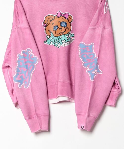 A BATHING APE スウェット レディース xs AAPE BY A BATHING APE トレーナー スウェット SWEAT レディース