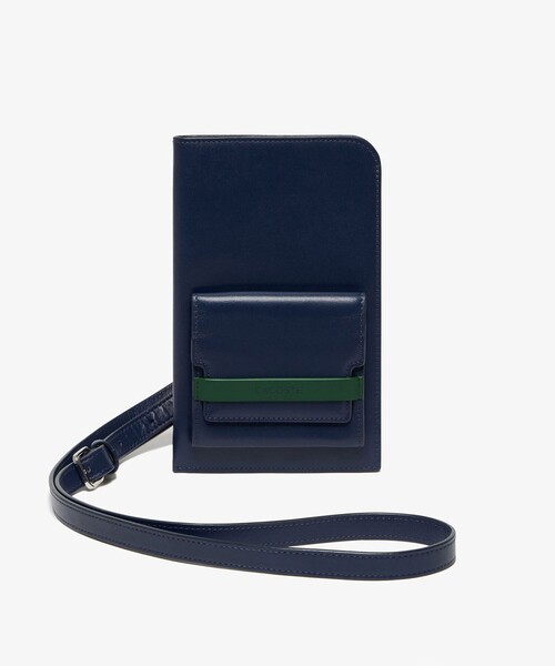 LACOSTE（ラコステ） ショルダーバッグ レザースマホポーチ メンズ 