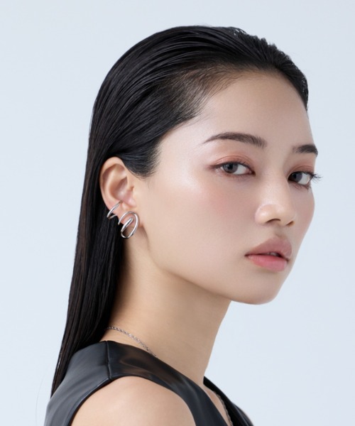 レディースピアス両耳用 ciite' ピアス 「 金属アレルギー対応 」 ニュアンス ライン