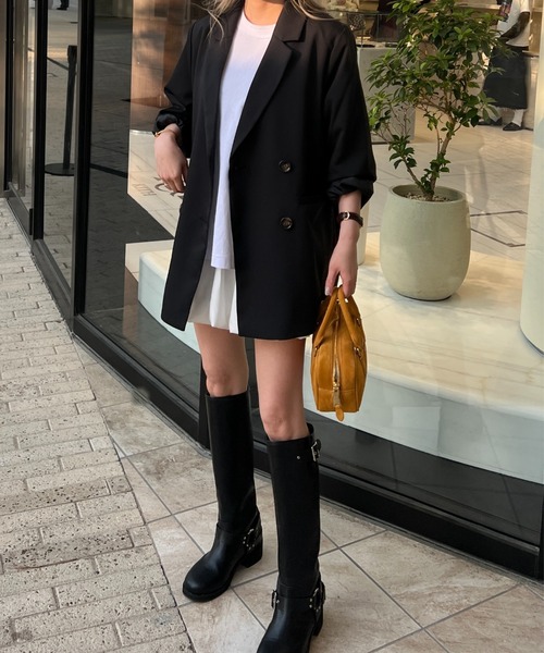 StyleSea（スタイルシー） ブーツ サイドベルト付きロングブーツ