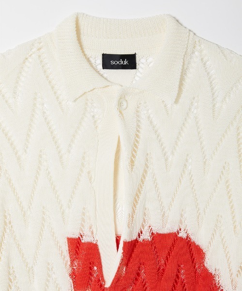 ニット セーター 「soduk」painting knit polo レディース : ZOZOTOWN ニット セーター 「soduk」painting knit polo レディース : ZOZOTOWN