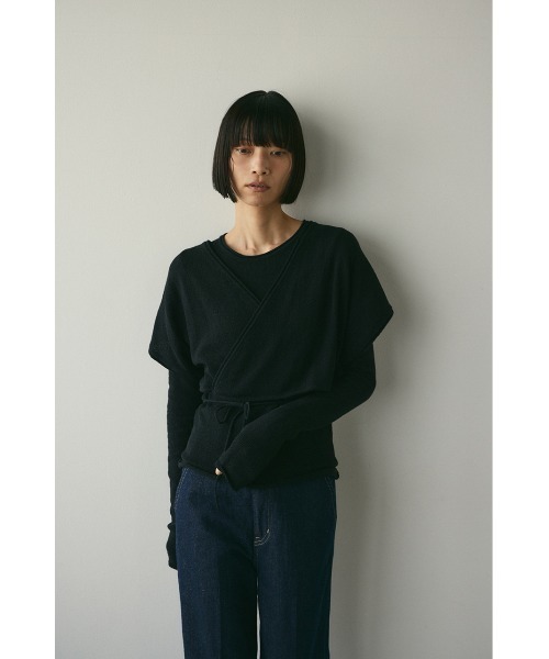 ニット セーター カシュクールベストセットニット レディース STYLEMIXER ニット セーター カシュクールベストセットニット