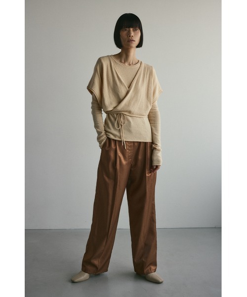 ニット セーター カシュクールベストセットニット レディース STYLEMIXER ニット セーター カシュクールベストセットニット