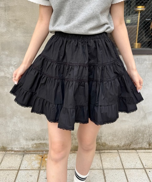 【新品】LAVANDA ティアードミニスカパン ベルト付きティアードミニスカパン【一部店舗限定】｜WEGO