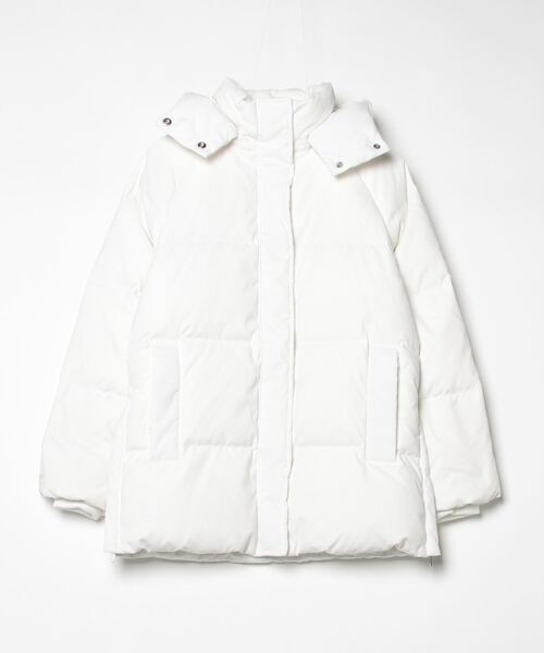 Abercrombie and Fitch ホワイトダウンジャケット Abercrombie&Fitch（アバクロンビー&フィッチ） ダウンジャケット XX