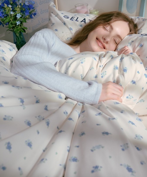 gelato pique　CAT　寝具２点セット　シングルサイズ　新品 Sleep】ストロベリー柄2点セット（シングル）(寝具セット