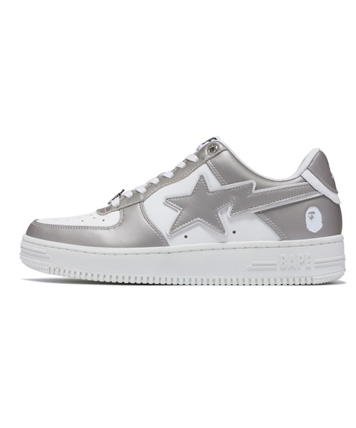 BAPESTA ベイプスタ ヒールイン レディース スニーカー シルバー A BATHING APE スニーカー BAPE STA #4 レディース : ZOZOTOWN