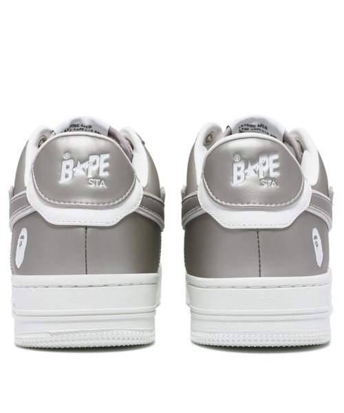 BAPESTA ベイプスタ ヒールイン レディース スニーカー シルバー A BATHING APE（アベイシングエイプ）の「BAPE STA #4 L