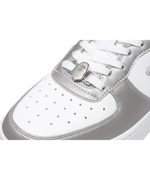BAPESTA ベイプスタ ヒールイン レディース スニーカー シルバー A BATHING APE（アベイシングエイプ）の「BAPE STA #4 L