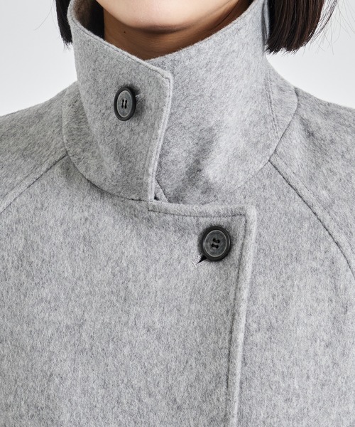 ジャケット・アウター STUDIOUS 2024AW Stand Collar Wool Coat STUDIOUS コート アウター 「STUDIOUS/ステュディオス」Stand