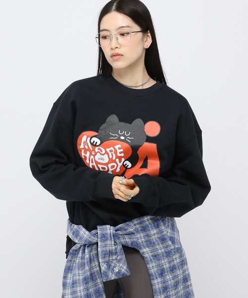 トレーナー スウェット 「UNISEX」Romane×ALAND／MOGRYプルオーバー（裏起毛） レディース メンズ UNISEX】Romane×ALAND／MOGRYプルオーバー（裏起毛