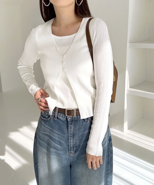 ANDREA &amp; Co. シアーリブニット ホワイト 24年製 アンドレア ANDREA DRESS IN WHITE – AndreaAlmeida