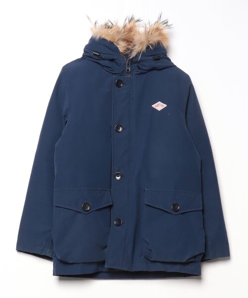 【美品】DANTON ダウンジャケット 36サイズ ネイビー JD-8986 Danton（ダントン） ダウンジャケット 36 ネイビー レディース