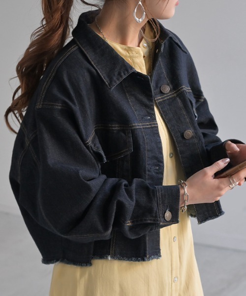 momo☺︎ / hagumu ⿻ ソフトデニムジャケット Gジャン 春 セットアップで楽しむデニムジャケットの魅力 | デニム研究所 by