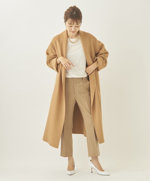 plage（プラージュ） ノーカラーコート 38 グレー レディース