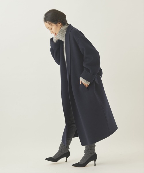 plage（プラージュ） ノーカラーコート 38 グレー レディース