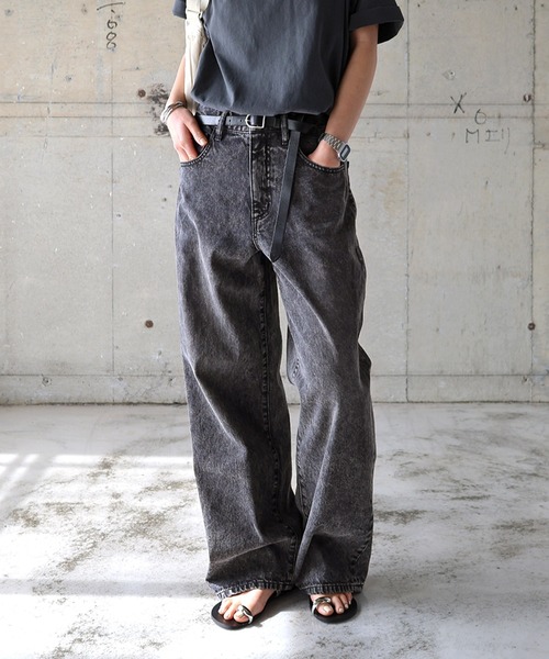 USA 古着 デニムパンツ Webs ストレート ワイド B系 ルーズ ブラウン urbene_levis-50155