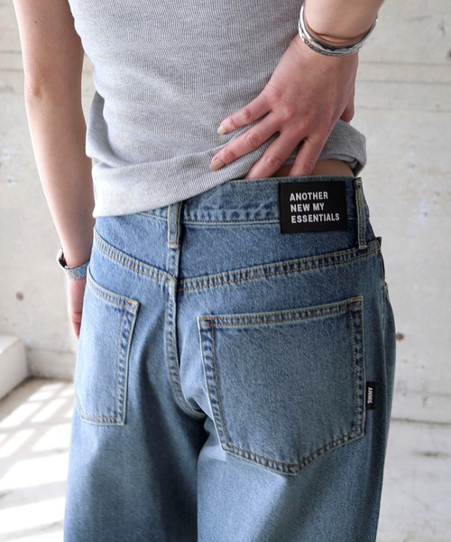 ANME ワイドパンツ ジーンズ デニム デニムパンツ 「新色追加」ルーズ