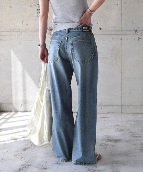 ANME ワイドパンツ ジーンズ デニム デニムパンツ 「新色追加」ルーズ