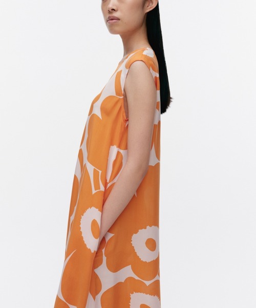 ✦marimekko✦ピンク✦オレンジ✦ドットワンピース ✦marimekko✦ピンク✦オレンジ✦ドットワンピース