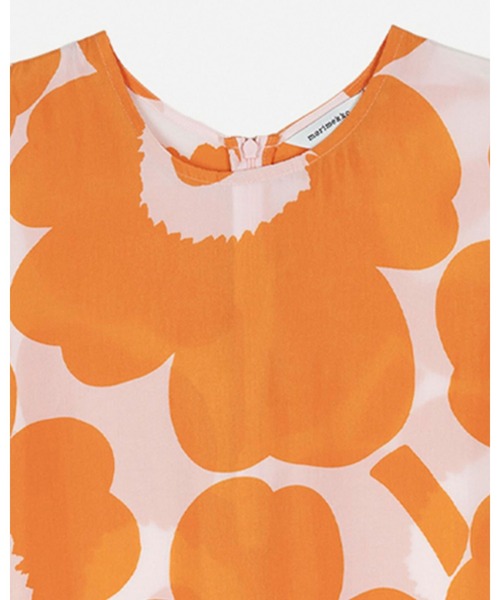 marimekko マリメッコ ウニッコ柄 ワンピース ゆったり 半袖 オレンジ marimekko マリメッコ ウニッコ柄 ワンピース ゆったり 半袖