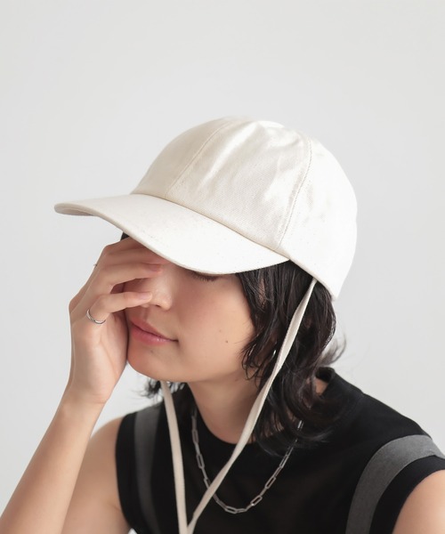 帽子 fti HEADS×ほりにし×THE FACTORY MADE】COOL DOTS LONG VISOR CAP